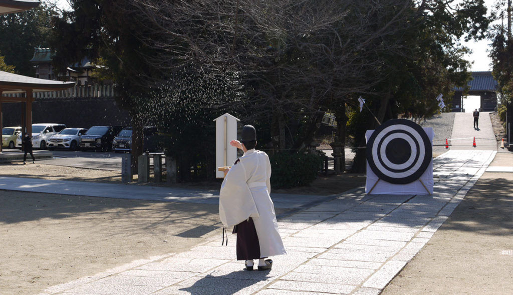 的射神事前のお祓い